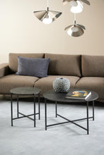 Load image into Gallery viewer, Lamoine Coffee Table Round With Marble Melamine Top And Strong Metal Base 70cm
