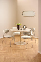 Load image into Gallery viewer, Lyric Beige Apia Comfort Fabric Dining Chair With Chrome Legs, Set Of 2 Chairs
