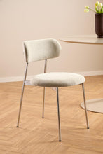 Load image into Gallery viewer, Lyric Beige Apia Comfort Fabric Dining Chair With Chrome Legs, Set Of 2 Chairs
