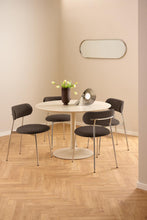 Load image into Gallery viewer, Lyric Brown Apia Comfort Fabric Dining Chair With Chrome Legs, Set Of 2 Chairs
