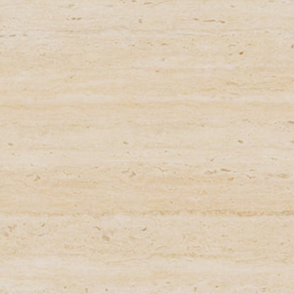 A close-up texture of a light beige stone or travertine surface with fine horizontal striations and natural tonal variation.