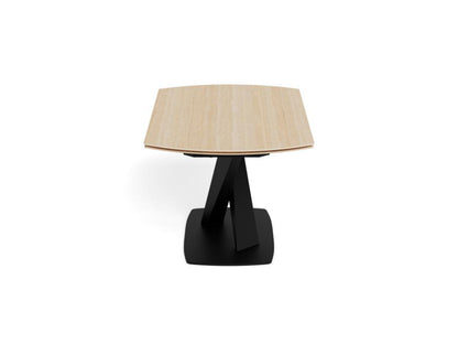 Morella Oval Extending Dining Table in Sand Ceramic 160 To 240cm