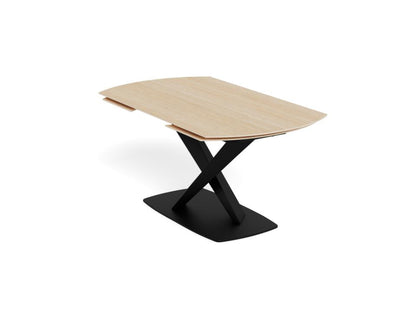 Morella Oval Extending Dining Table in Sand Ceramic 160 To 240cm