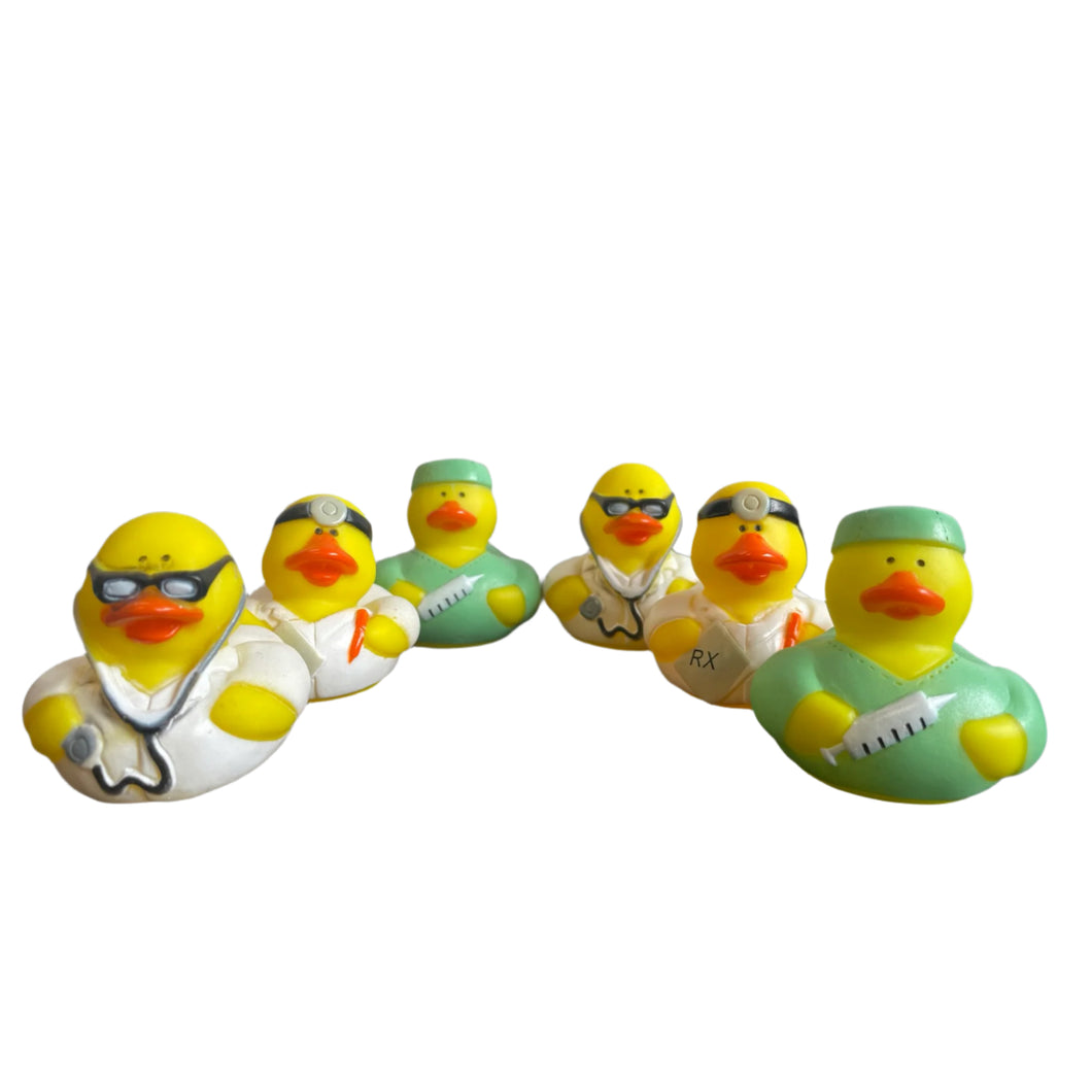 Doctors & Nurses Ducks, Set of 6 Doctors & Nurses Rubber Ducks From Our Duck Surgery. 'Doctor Ducks' from Ducks in Disguise