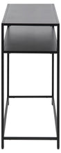 Load image into Gallery viewer, Newcastle Console Table Shelf Storage Unit In Black 100x35x79cm
