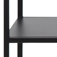 Load image into Gallery viewer, Newcastle Console Table Shelf Storage Unit In Black 100x35x79cm
