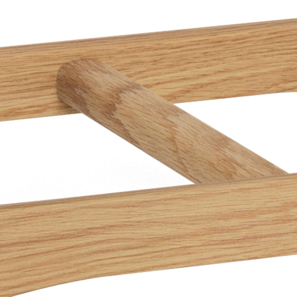 Close-up of a wooden frame with a white background