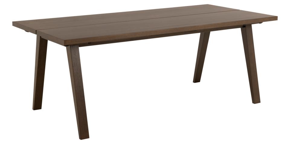 A-Line Rectangle Dining Table In Brown Oak Spacious 200cm