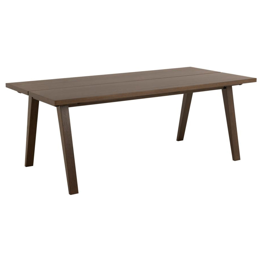 A-Line Rectangle Dining Table In Brown Oak Spacious 200cm
