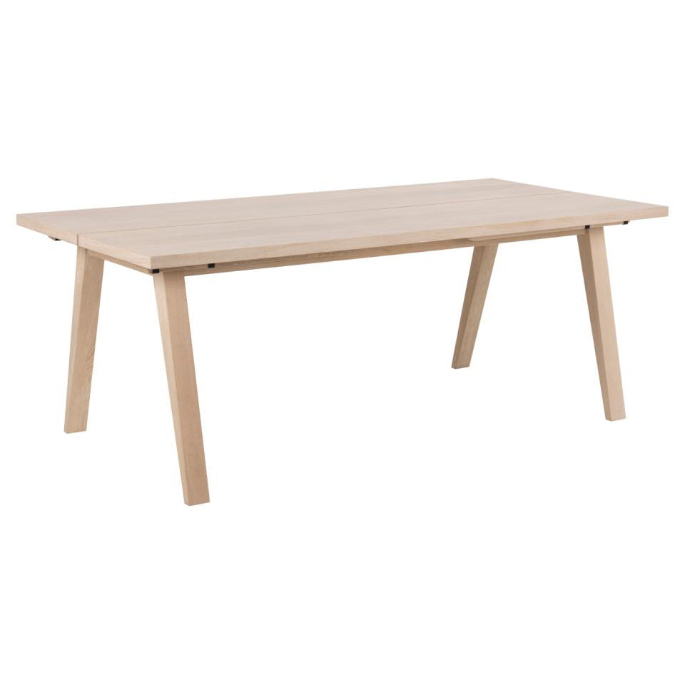 A-Line Rectangle Dining Table In White Oak Spacious 200cm