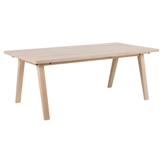 A-Line Rectangle Dining Table In White Oak Spacious 200cm
