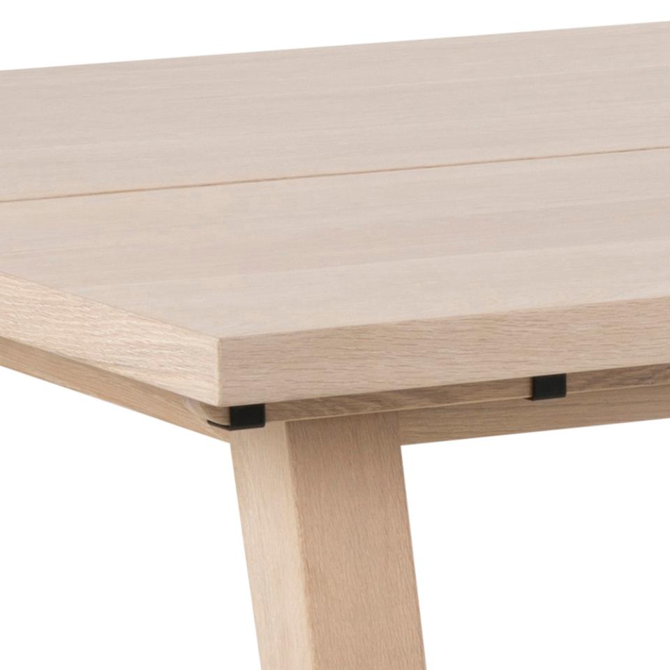 A-Line Rectangle Dining Table In White Oak Spacious 200cm