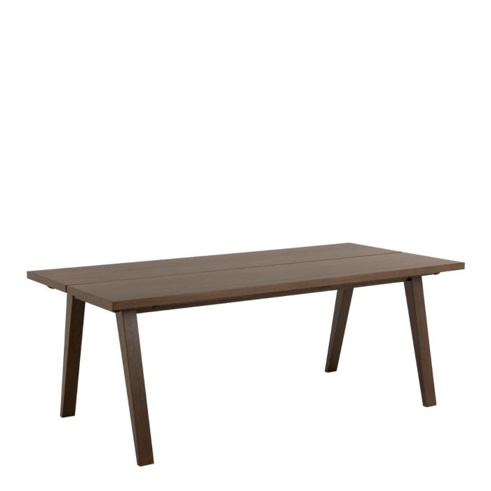 Wooden table on a white background