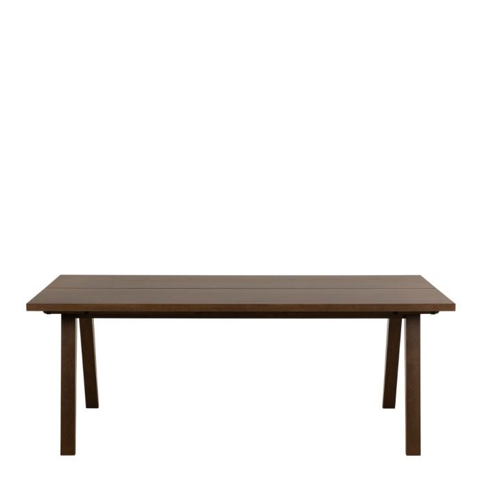 Wooden table on a white background