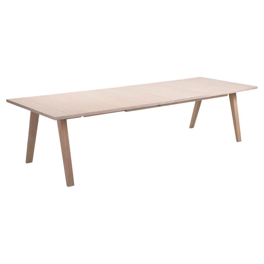 A-Line Extending Large Dining Table In White Oak Spacious 210cm To 310cm