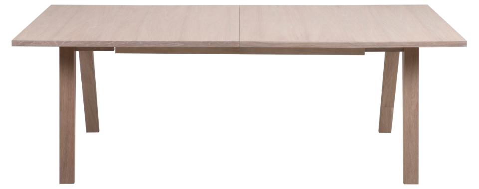 A-Line Extending Large Dining Table In White Oak Spacious 210cm To 310cm