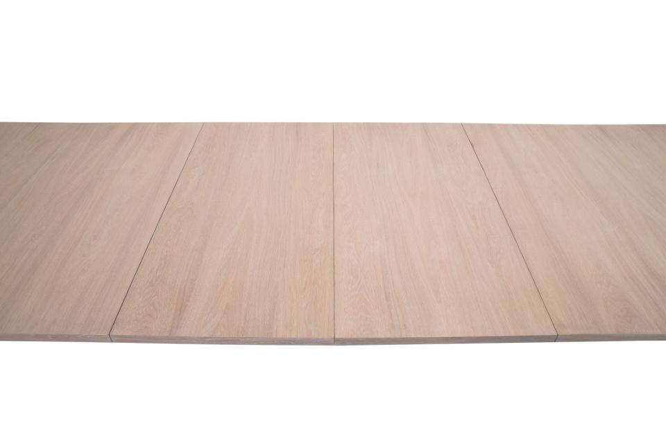 A-Line Extending Large Dining Table In White Oak Spacious 210cm To 310cm
