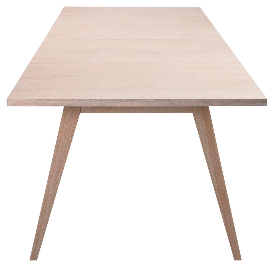 A-Line Extending Large Dining Table In White Oak Spacious 210cm To 310cm