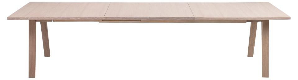 A-Line Extending Large Dining Table In White Oak Spacious 210cm To 310cm