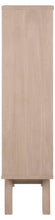Load image into Gallery viewer, A tall, narrow wooden cabinet or shelf in a light natural oak finish, shown against a plain white background.
