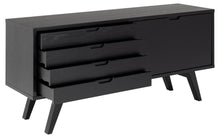 Load image into Gallery viewer, A-Line Sideboard Cabinet In Black Oak With 4 Drawers And 1 Shelf 160x45x72cm

