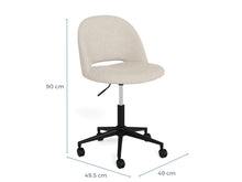 Load image into Gallery viewer, Allan Fabric Office Desk Chair With Brake Castors, Gas lift And Swivel
