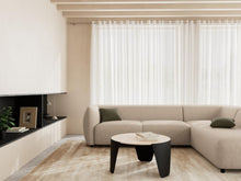 Load image into Gallery viewer, Altea Coffee Table With Ceramic Travertine Top And Steel Base Spacious 80cm
