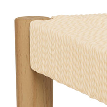 Load image into Gallery viewer, Alvin Stool With Weaved Rope Paper Plaits And Lacquered Pine Wood
