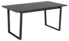 Load image into Gallery viewer, Amble Extendable Black Marble Dining Table 160cm Extending To 220cm

