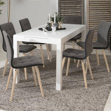 Load image into Gallery viewer, Angela White High Gloss Dining Table With Drawer, Quality Dining Furniture 150x80x76cm
