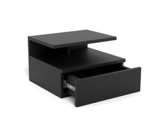 Load image into Gallery viewer, Ashlan Wooden Bedside Wall Table In Oak, Black, White Or Grey
