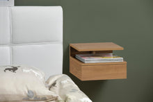 Load image into Gallery viewer, Ashlan Wooden Bedside Wall Table In Oak, Black, White Or Grey
