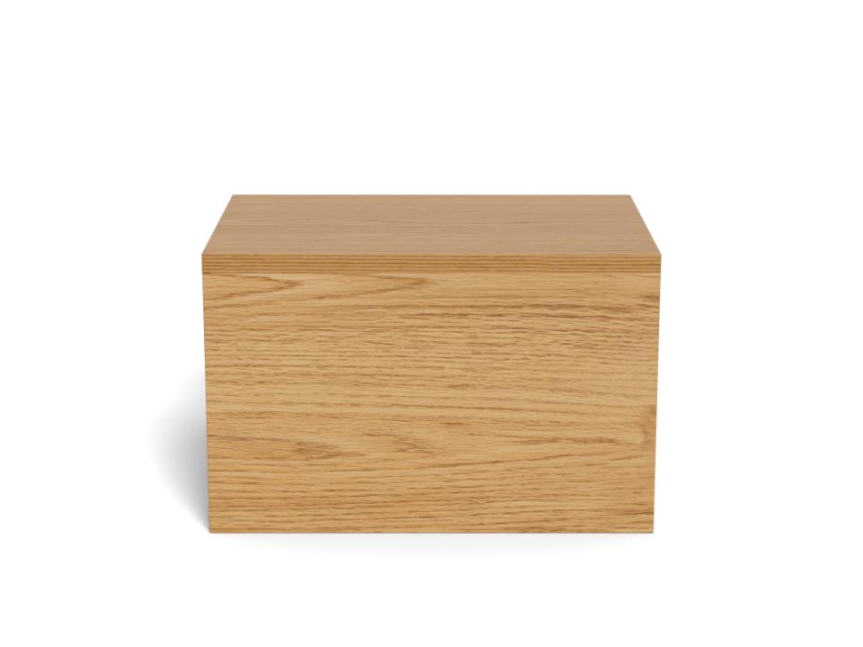 Ashlan Wooden Bedside Wall Table In Oak, Black, White Or Grey