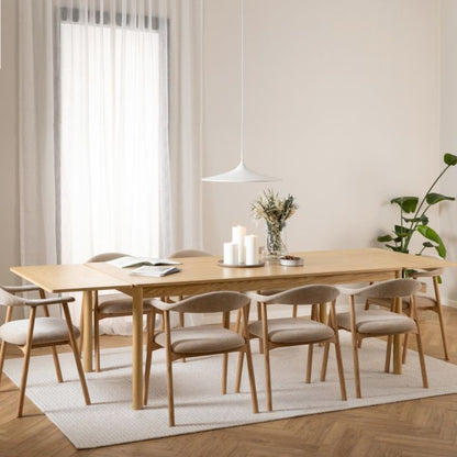 Atlantic Extending Oak Rectangle Dining Table 8-10 Seat 200/300 x 100cm