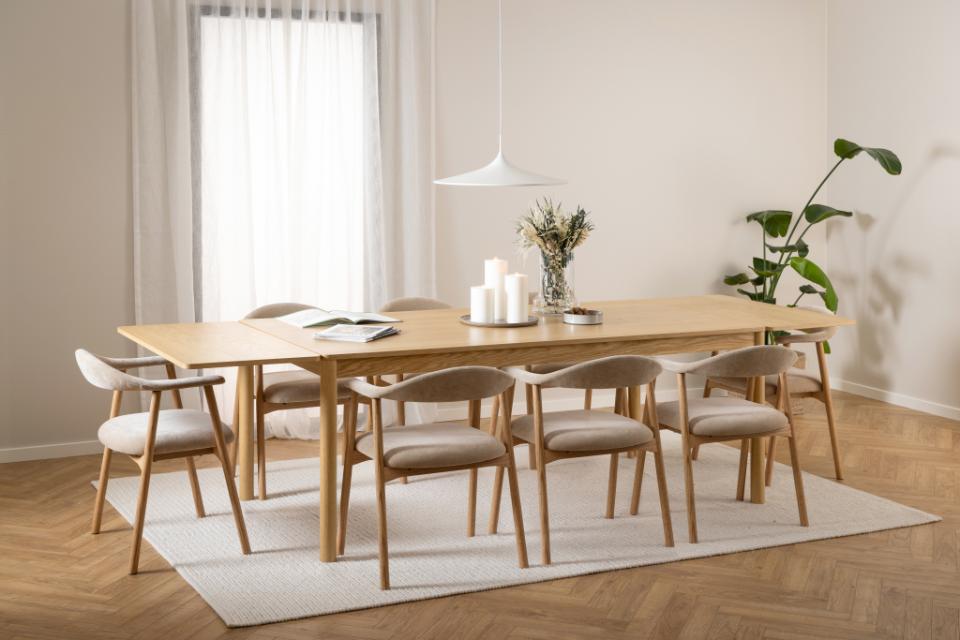 Atlantic Oak Rectangle Dining Table 8 Seat 200x100cm