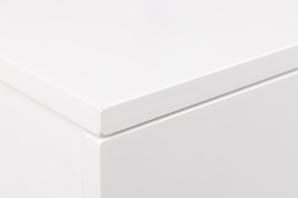 Avignon 1 Drawer Wooden Bedside Wall Table In Black, White Or Oak