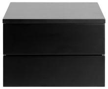 Load image into Gallery viewer, Avignon 2 Drawer Wooden Bedside Wall Table In Black Or White
