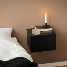 Load image into Gallery viewer, Avignon 2 Drawer Wooden Bedside Wall Table In Black Or White
