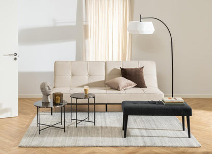 Avila Amour Round Side Table In Brown Marble With A Metal Base 42cm