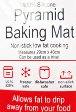 Load image into Gallery viewer, Pyramid Baking Mat Non Stick Silicone Low Fat Cooking Kitchen Accessory
