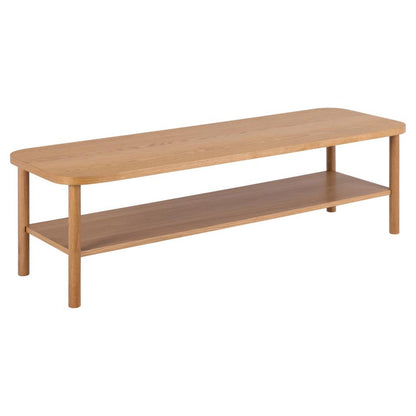 Banbury Long Oak Coffee Table 150 x 50 cm With Shelf