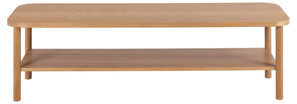 Banbury Long Oak Coffee Table 150 x 50 cm With Shelf