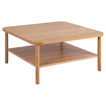 Banbury Square Oak Coffee Table Spacious 90cm With Shelf