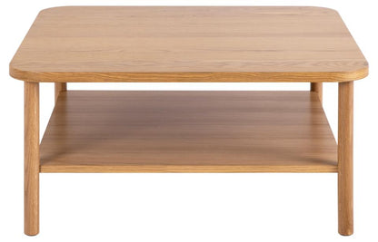 Banbury Square Oak Coffee Table Spacious 90cm With Shelf