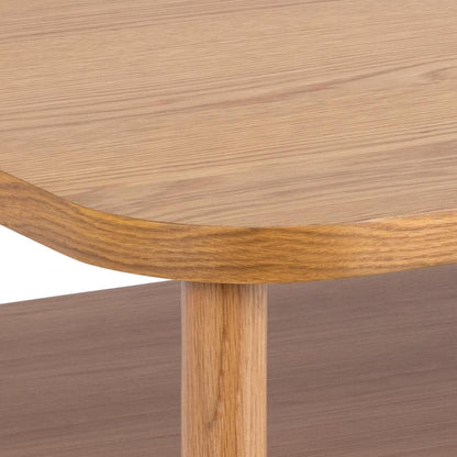Banbury Square Oak Coffee Table Spacious 90cm With Shelf
