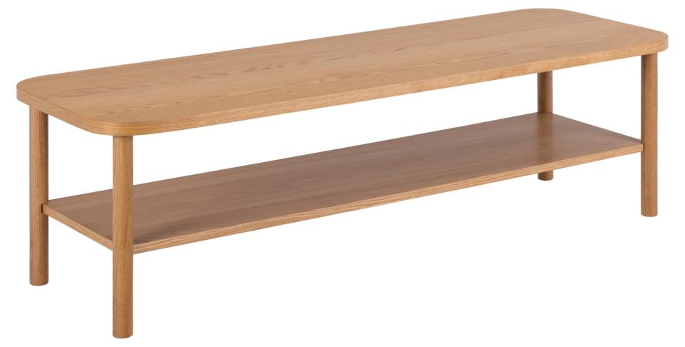 Banbury Long Oak Coffee Table 150 x 50 cm With Shelf