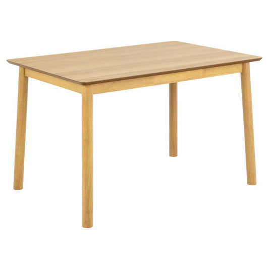 Barlow Oak Rectangle Dining Table, 6 Seats 120x80x75cm