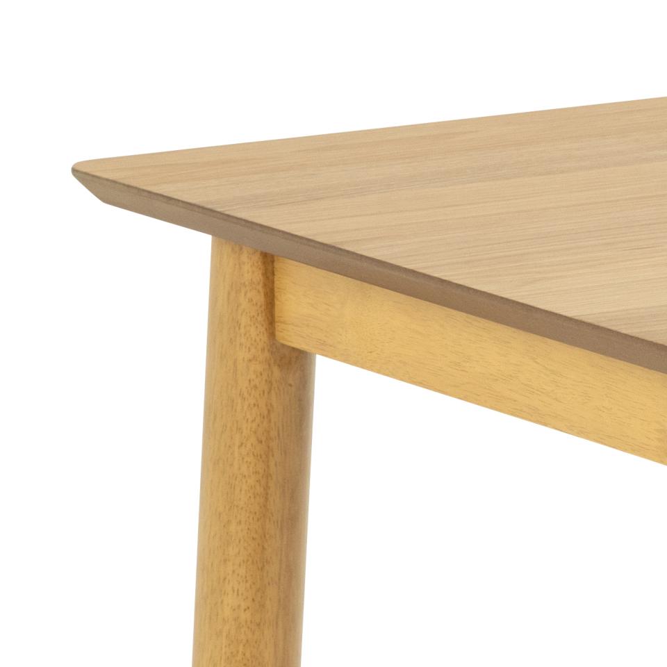 Barlow Oak Rectangle Dining Table, 6 Seats 120x80x75cm