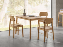 Load image into Gallery viewer, Barlow Oak Rectangle Dining Table, 6 Seats 120x80x75cm
