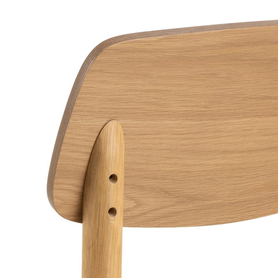 Barlow Oak Dining Chair Set Of 2 Comfortable Curved Wood Chairs IN STOCK NOW